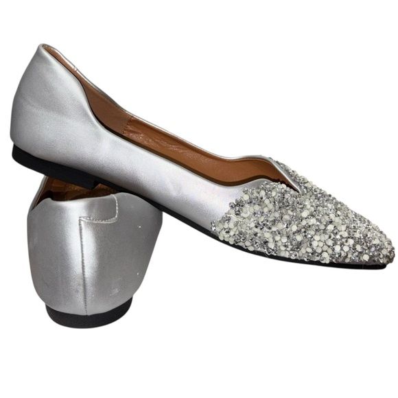 Glittery‎ Silver Women Shoes Size 41 - Picture 5 of 6